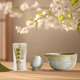 Maxbell 3 Pieces Japanese Matcha Whisk Set and Whisk Holder for Tea House Tea Lovers B