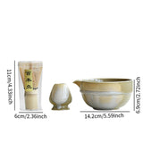 Maxbell 3 Pieces Japanese Matcha Whisk Set and Whisk Holder for Tea House Tea Lovers B