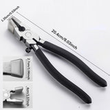 Maxbell 8 inch Model Clamping Pliers Compact Metal Heavy Duty Hand Tool Glass Pliers