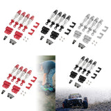 Maxbell 1/12 RC Car Shock Absorber Set Replaces Upgraded Kits for LC79 DIY Hobby Car Red