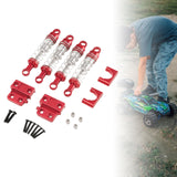 Maxbell 1/12 RC Car Shock Absorber Set Replaces Upgraded Kits for LC79 DIY Hobby Car Red
