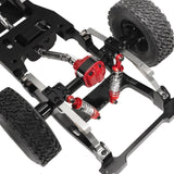 Maxbell 1/12 RC Car Shock Absorber Set Replaces Upgraded Kits for LC79 DIY Hobby Car Red