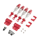Maxbell 1/12 RC Car Shock Absorber Set Replaces Upgraded Kits for LC79 DIY Hobby Car Red