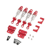 Maxbell 1/12 RC Car Shock Absorber Set Replaces Upgraded Kits for LC79 DIY Hobby Car Red