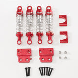 Maxbell 1/12 RC Car Shock Absorber Set Replaces Upgraded Kits for LC79 DIY Hobby Car Red