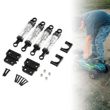 Maxbell 1/12 RC Car Shock Absorber Set Replaces Upgraded Kits for LC79 DIY Hobby Car Black