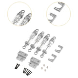 Maxbell 1/12 RC Car Shock Absorber Set Replaces Upgraded Kits for LC79 DIY Hobby Car Silver