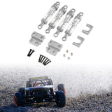 Maxbell 1/12 RC Car Shock Absorber Set Replaces Upgraded Kits for LC79 DIY Hobby Car Silver
