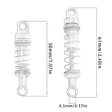 Maxbell 1/12 RC Car Shock Absorber Set Replaces Upgraded Kits for LC79 DIY Hobby Car Silver