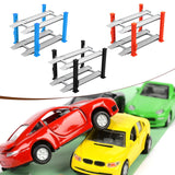 Maxbell 1/64 Parking Lot Scene Display Case Layout Alloy Car Model Toy Display Stand blue