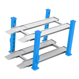 Maxbell 1/64 Parking Lot Scene Display Case Layout Alloy Car Model Toy Display Stand blue