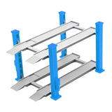 Maxbell 1/64 Parking Lot Scene Display Case Layout Alloy Car Model Toy Display Stand blue