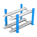 Maxbell 1/64 Parking Lot Scene Display Case Layout Alloy Car Model Toy Display Stand blue