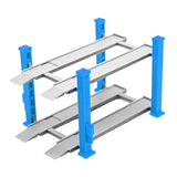 Maxbell 1/64 Parking Lot Scene Display Case Layout Alloy Car Model Toy Display Stand blue