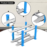 Maxbell 1/64 Parking Lot Scene Display Case Layout Alloy Car Model Toy Display Stand blue