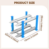 Maxbell 1/64 Parking Lot Scene Display Case Layout Alloy Car Model Toy Display Stand blue