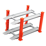 Maxbell 1/64 Parking Lot Scene Display Case Layout Alloy Car Model Toy Display Stand red