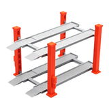 Maxbell 1/64 Parking Lot Scene Display Case Layout Alloy Car Model Toy Display Stand red