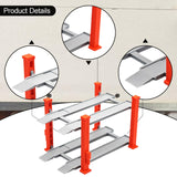 Maxbell 1/64 Parking Lot Scene Display Case Layout Alloy Car Model Toy Display Stand red