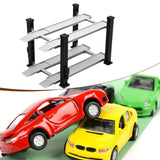 Maxbell 1/64 Parking Lot Scene Display Case Layout Alloy Car Model Toy Display Stand black