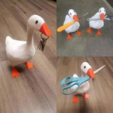 Maxbell Duck Key Holder Duck Statue Standing Desktop Decoration for Table Room Porch