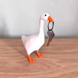 Maxbell Duck Key Holder Duck Statue Standing Desktop Decoration for Table Room Porch