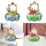 Maxbell Enamel Jewelry Box Display Jewelry Storage Case for Desktop Bracelet Pendant Blue