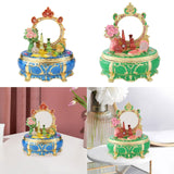 Maxbell Enamel Jewelry Box Display Jewelry Storage Case for Desktop Bracelet Pendant Blue