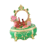 Maxbell Enamel Jewelry Box Display Jewelry Storage Case for Desktop Bracelet Pendant Green