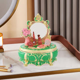 Maxbell Enamel Jewelry Box Display Jewelry Storage Case for Desktop Bracelet Pendant Green