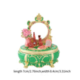 Maxbell Enamel Jewelry Box Display Jewelry Storage Case for Desktop Bracelet Pendant Green