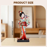 Maxbell Japanese Geisha Oriental Ancient Kabuki Lady Statue for Tabletop Shelf Home