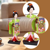 Maxbell Japanese Geisha Oriental Ancient Kabuki Lady Statue for Tabletop Shelf Home