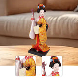 Maxbell Japanese Geisha Oriental Ancient Kabuki Lady Statue for Tabletop Shelf Home