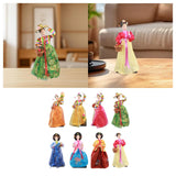 Maxbell Korean Hanbok Doll Cute 12 inch Female Statue for Home Office Tabletop Decor Style A