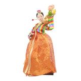 Maxbell Korean Hanbok Doll Cute 12 inch Female Statue for Home Office Tabletop Decor Style A