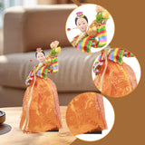 Maxbell Korean Hanbok Doll Cute 12 inch Female Statue for Home Office Tabletop Decor Style A