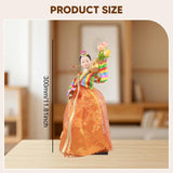 Maxbell Korean Hanbok Doll Cute 12 inch Female Statue for Home Office Tabletop Decor Style A
