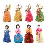 Maxbell Korean Hanbok Doll Cute 12 inch Female Statue for Home Office Tabletop Decor Style A