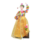Maxbell Korean Hanbok Doll Cute 12 inch Female Statue for Home Office Tabletop Decor Style B