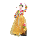 Maxbell Korean Hanbok Doll Cute 12 inch Female Statue for Home Office Tabletop Decor Style B