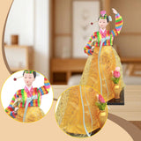 Maxbell Korean Hanbok Doll Cute 12 inch Female Statue for Home Office Tabletop Decor Style B