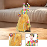 Maxbell Korean Hanbok Doll Cute 12 inch Female Statue for Home Office Tabletop Decor Style B