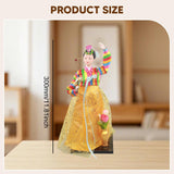 Maxbell Korean Hanbok Doll Cute 12 inch Female Statue for Home Office Tabletop Decor Style B