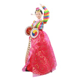 Maxbell Korean Hanbok Doll Cute 12 inch Female Statue for Home Office Tabletop Decor Style C