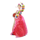 Maxbell Korean Hanbok Doll Cute 12 inch Female Statue for Home Office Tabletop Decor Style C