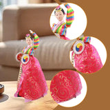 Maxbell Korean Hanbok Doll Cute 12 inch Female Statue for Home Office Tabletop Decor Style C