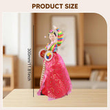 Maxbell Korean Hanbok Doll Cute 12 inch Female Statue for Home Office Tabletop Decor Style C