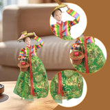 Maxbell Korean Hanbok Doll Cute 12 inch Female Statue for Home Office Tabletop Decor Style D