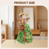 Maxbell Korean Hanbok Doll Cute 12 inch Female Statue for Home Office Tabletop Decor Style D